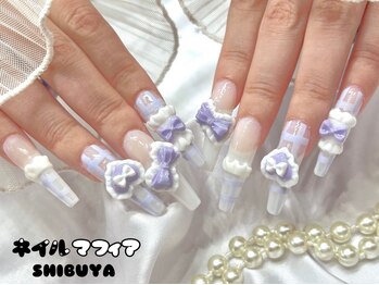 ネイルマフィア 渋谷(NAIL MAFIA)の写真/≪洗練されたシンプル可愛いデザインがいっぱい≫シンプルだけど存在感があるデザインで指先を彩る♪