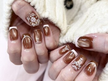 ベーシック ネイルウィザードアカデミー 本厚木店(Basic×NailWizardAcademy)の写真/【Jrやり放題¥3900】持ち込みOK★流行ネイルをJrクーポンでお得に♪定額・マグネットデザインも豊富！