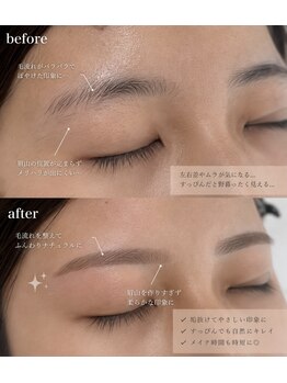 アイブロウドット 名古屋駅前(i)/美眉スタイリングBefore→After