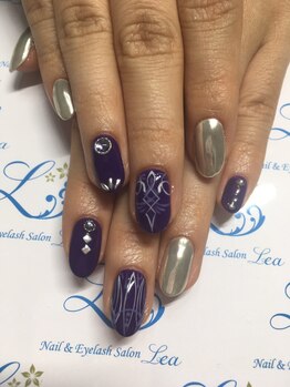 ネイルアンドアイラッシュサロン レア 千葉店(Lea)/◆ミラーネイル◆