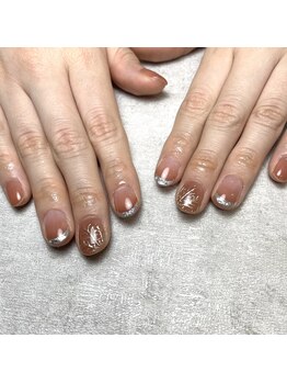 ネイリュー(naiLiu)/ガラスフレンチ