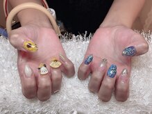 レアネイル 新宿(le'a nail)/持ち込み夏アートデザイン