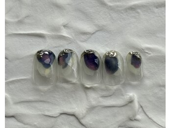 ネイルルーム エルナ(nail room ELNA)/アシンメトリーデザインA￥7400
