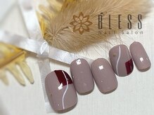 ネイルアンドアイラッシュサロン ブレス 長町南駅店(BLESS)/シンプル個性派ネイル