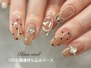 秋のドットネイル 81024