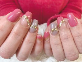 (嶌田)大人シンプルネイル