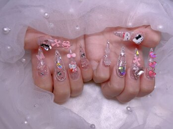 ユミ(U mi)/チップ長さ出し>アートやり放題