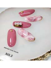 ナンバーファイブ(N°5)/天然石ネイル☆