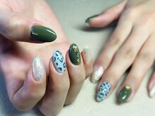 エムネイル(Ｍ)/レオパードネイル(^^)