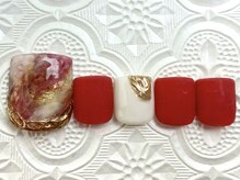 タフィーネイル 宜野湾コンベンションシティ店(TaffyNail)/フット グランドデザイン 6990円