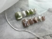 プティ アイビューティ 京橋店(peTiT eyebeauty)/フットネイル　ニュアンス　