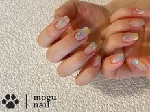 モグネイル(Mogunail)/マーブル／夏ネイル