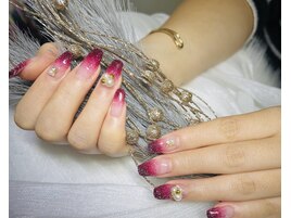 赤ネイル/クリスマスネイル