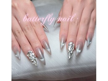 蝶々ネイル バタフライネイル(butterfly nail)/