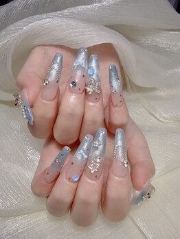 ココネイル 池袋(coco nail)/マグネットフレンチデザイン