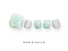 マリー ネイルズ いわきラトブ店(MARIE NAILS)/定額7,700円税込 &nbsp;グリーン0825e