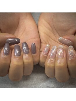 ネイルサロンファストネイルプラス 新宿店(FAST NAIL PLUS)/2024冬ネイル【アシメネイル】