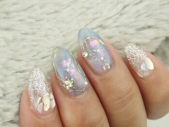 ラヤナリー バイ イーストネイル(Layanary by Eastnail)/ニュアンス/ミラーアート/シェル