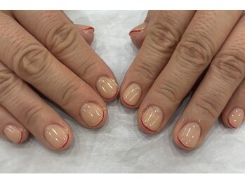 ミアネイル 蕨店(mia nail)/細フレンチ