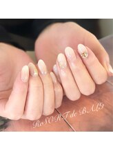 リゾートデバリ(ReSORT de BALI)/スタッフネイル 白グラ