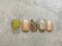 カラネイル 南森町店(calla nail)/春色×マットデザイン