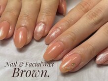 ブラウン(Brown.)/サーモンピンク