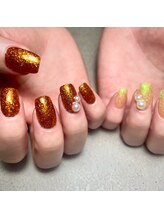 セクションプラス 吉祥寺(SECTION+)/ラメワンカラー×ビッグパール