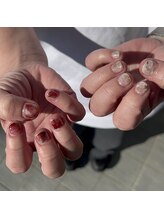 フレイムス アイラッシュ アンド ネイル(FRAMES)/インクネイルでニュアンス