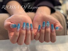 リオッサ オブ ラグーン(RIOSSA of Lagoon)/ブルーグラデーションネイル