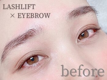 アリュージョン 天王寺北口店/眉毛×まつげパーマ/before