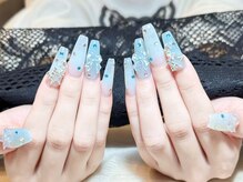 ナナネイル(Nana Nail)/夏にぴったり爽やかネイル