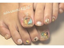 ネイルサロン キリグ(KILIG)/ニュアンス天然石フット