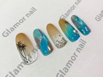 グラマーネイル(Glamor nail)/リゾート×グラデーション