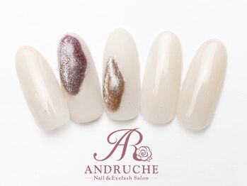 アンドルーチェ なんばパークス店(ANDRUCHE)/シンプル×ギャラクシーネイル