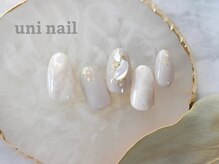 ユニネイル(uninail)/大理石風ネイル