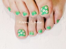 ルームヘアネイル 曙橋店(Room hair nail)/フラワーフットネイル