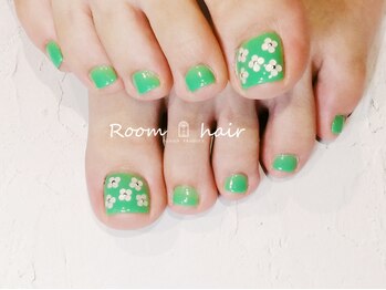 フラワーフットネイル