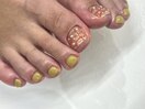 【フットネイル】親指アート