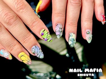 ネイルマフィア 渋谷(NAIL MAFIA)の写真/【痛ネイルの施術も可能】お客様の理想を創り上げる驚きの再現率！※痛ネイルのご予約はLINE@のみ