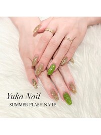 夏！ラメ＆埋めつくしネイル☆