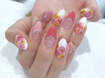 サニーデイズ ネイルアンドビューティー 曙橋店(SunnyDays Nail&Beauty)/ピンクフラワー
