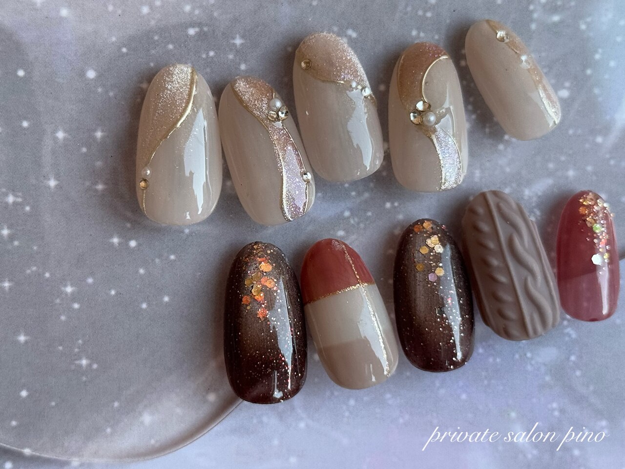 あページ 2026年冬トレンド】ワンカラー オフィス ハンドのネイルデザイン集