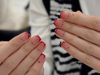 センスネイル 自由が丘店(Sense Nail)/クリスマス/冬ネイル/ボルドー
