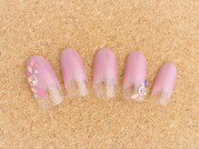 ネイルサロン ブランロール 白金店(Nail Salon Blanl'or)/オフィスにも♪秋冬ピンクグラデ