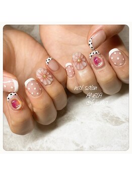 アネラ(ANELA)/ぷっくりお花ネイル