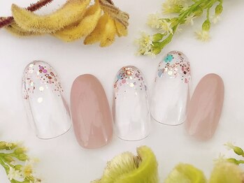 青山ネイル テルミナ錦糸町店(Aoyama Nail)の写真/【ハンドジェルネイル】肌なじみベージュ系カラーが豊富！上質ジェル使用★パラジェル追加料金なし★