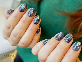 ネイル ドゥ 岡山駅前店(Nail Doux)/ブルーフラッシュネイル