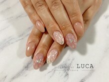 ネイルアトリエルカ(nail atelier LUCA)/C-48 ぷっくりフラワーネイル