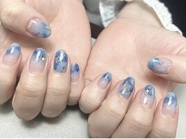 ブルーニュアンスネイル【岡山】
