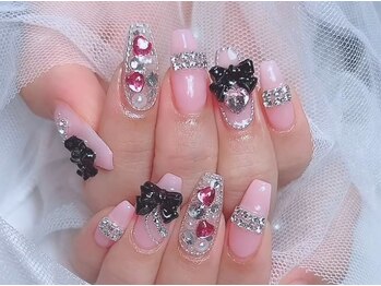 マルチューネイル 池袋(MARUCHU NAIL)/長さ出し持ち込みデザイン150分